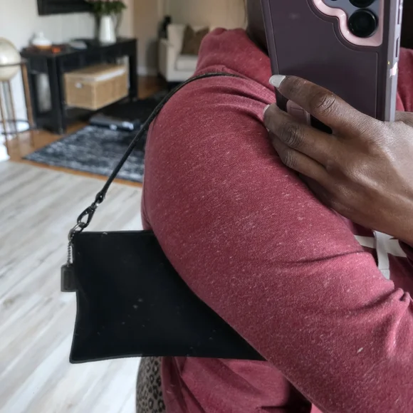 Vtg Coach Mercer Demi 7407 Shoulder bag Black Nylon Canvas Leather trim Y2K - Picture 17 of 17